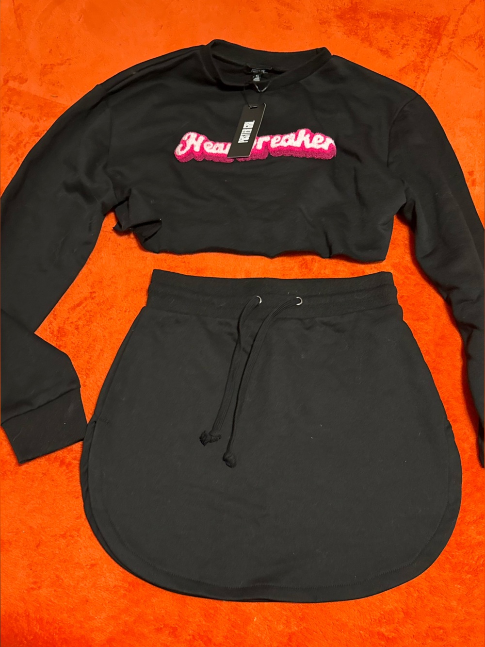 NWT HeartBreaker Sweat Skirt Set - Picture 2 of 5